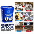 Pâte nettoyante multi-usages pour acier inoxydable - Nettoyant puissant pour la cuisine et le four